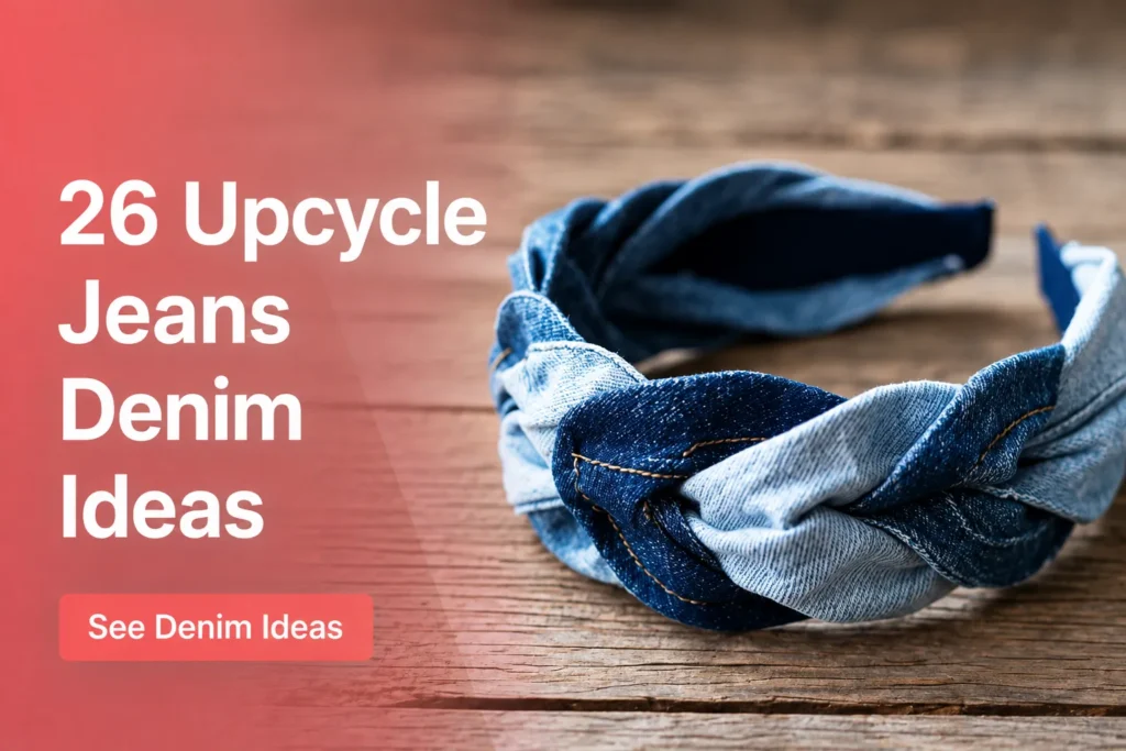 26 Upcycle Jeans Denim Ideas