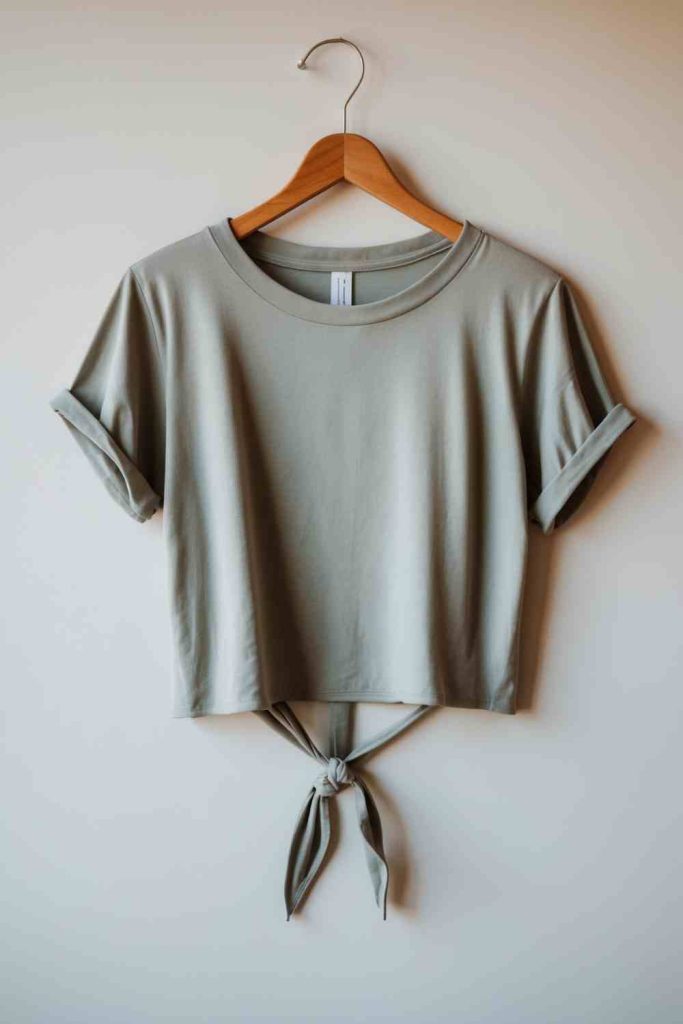 DIY Chic Crop Top with a Stylish Tie Knot