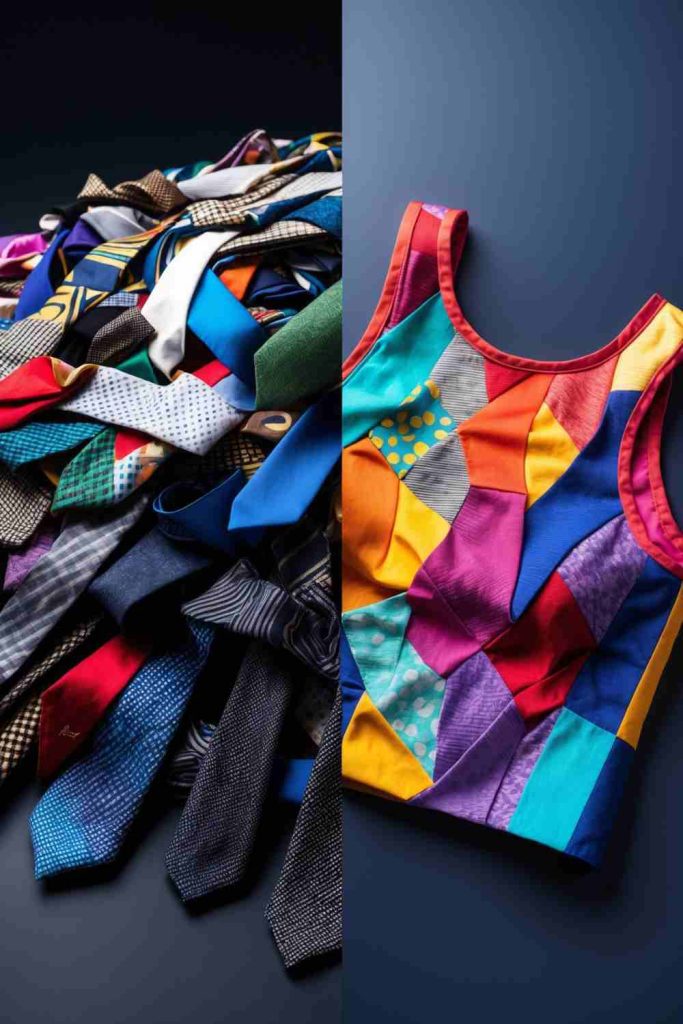 Craft a Unique Necktie Patchwork Top