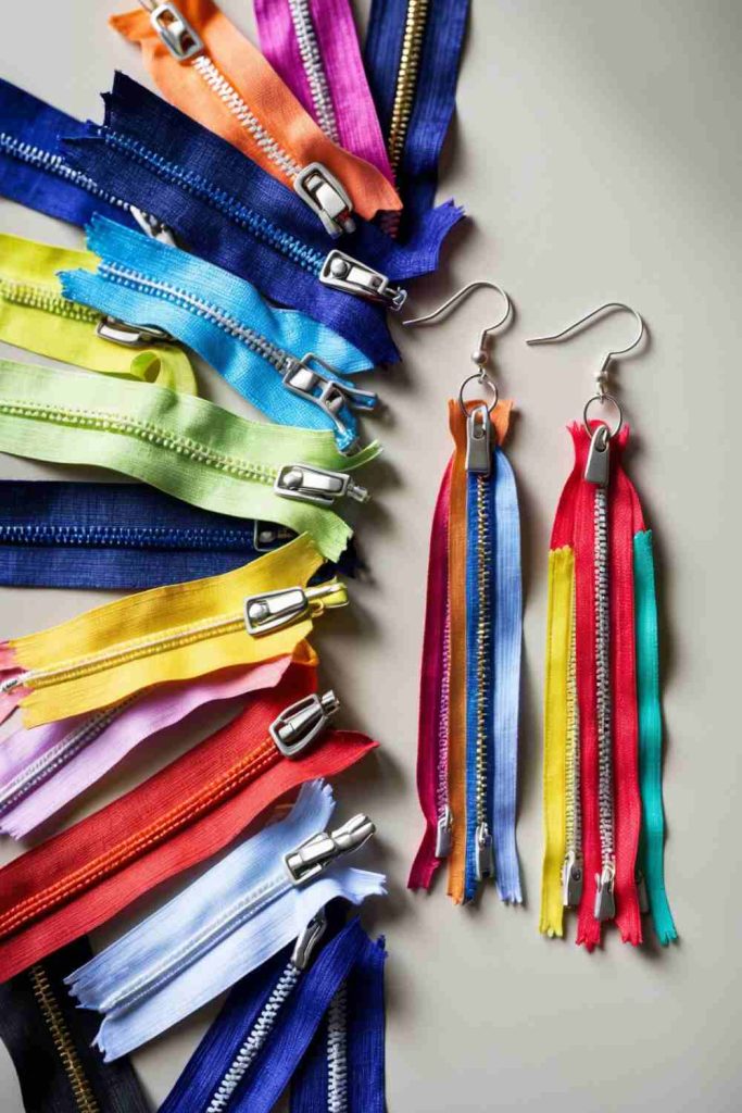 Create Fun and Colorful Zipper Earrings