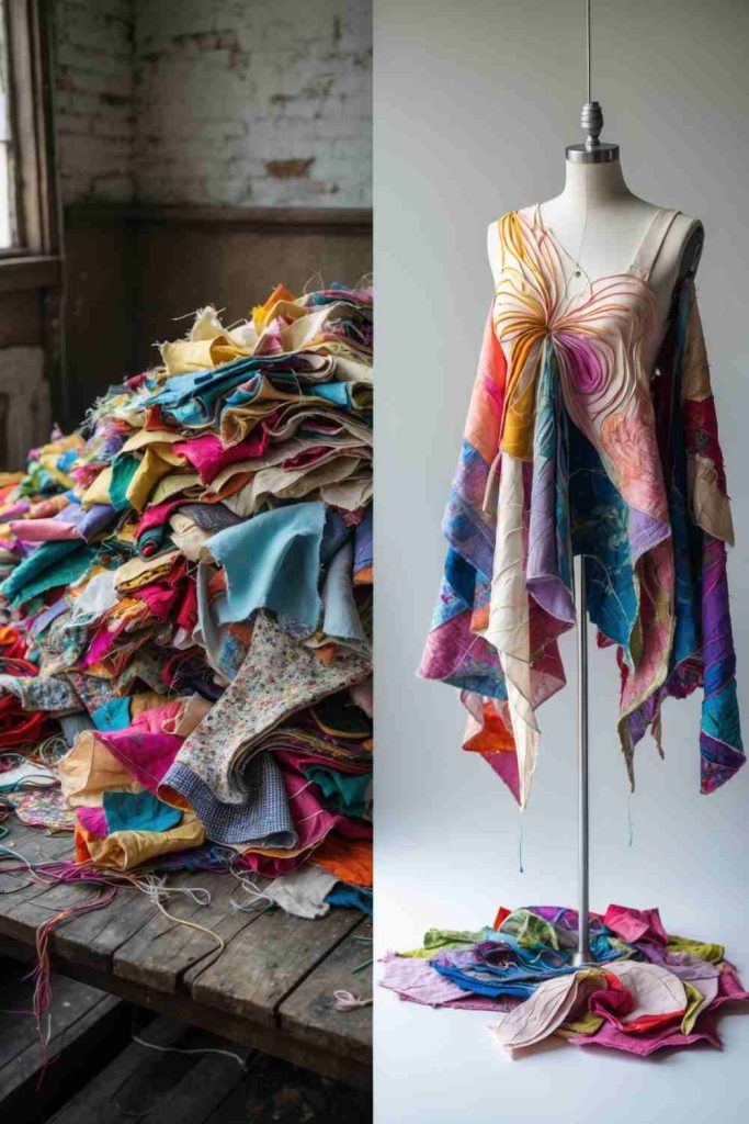 Create a Gorgeous Fabric Scrap Patchwork Dress