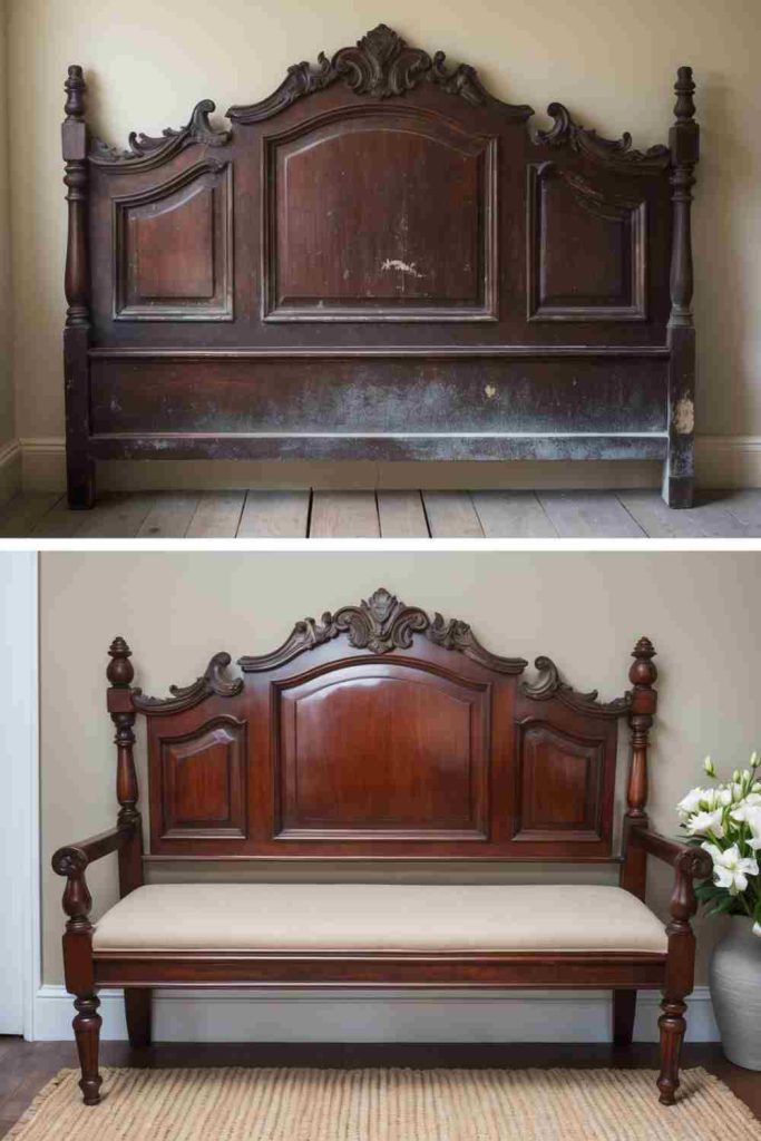 DIY Headboard Bench