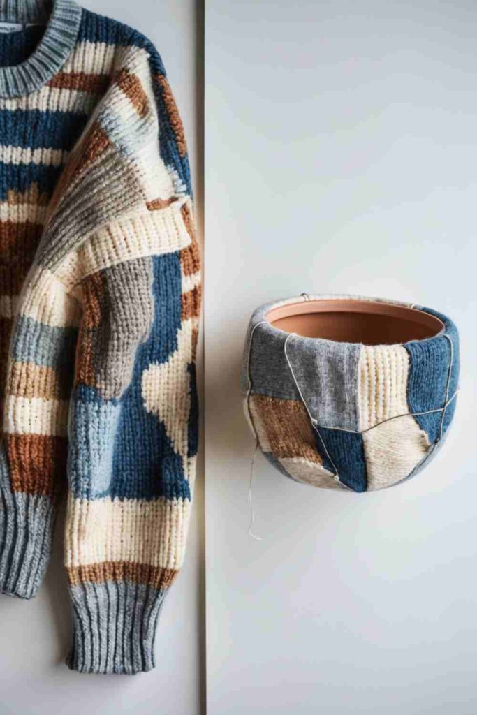 DIY Patchwork Plant Pot Cover