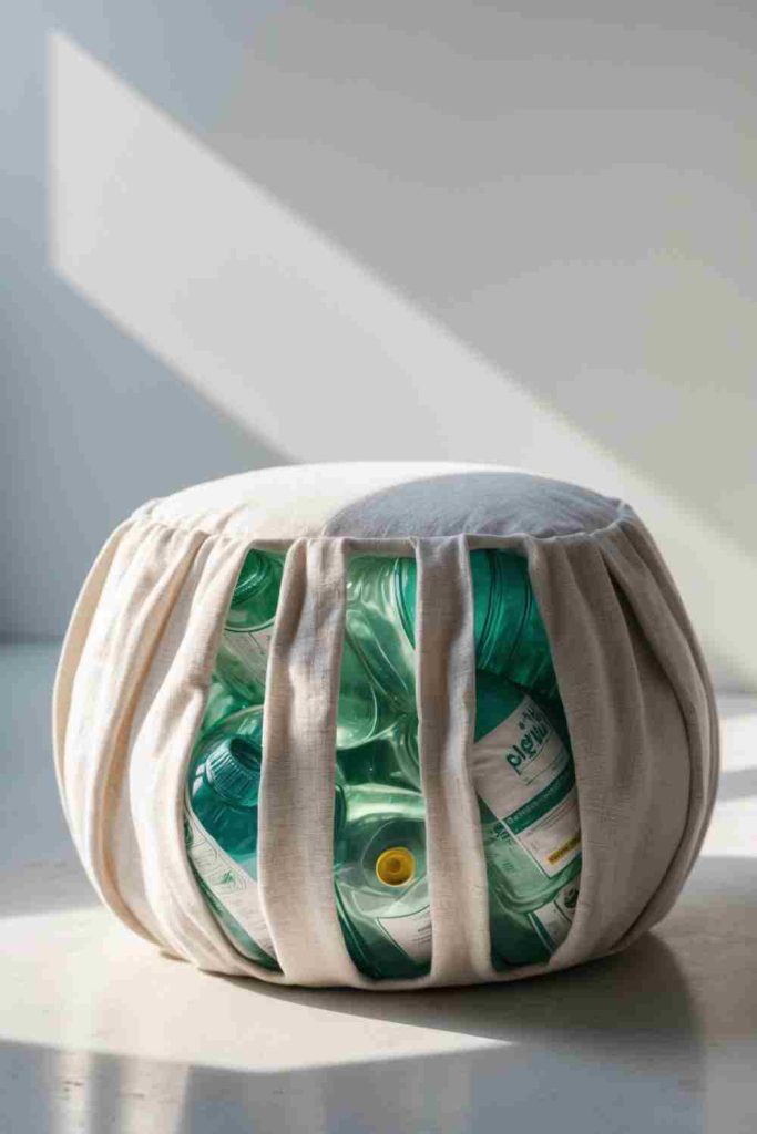DIY Plastic Bottle Pouf