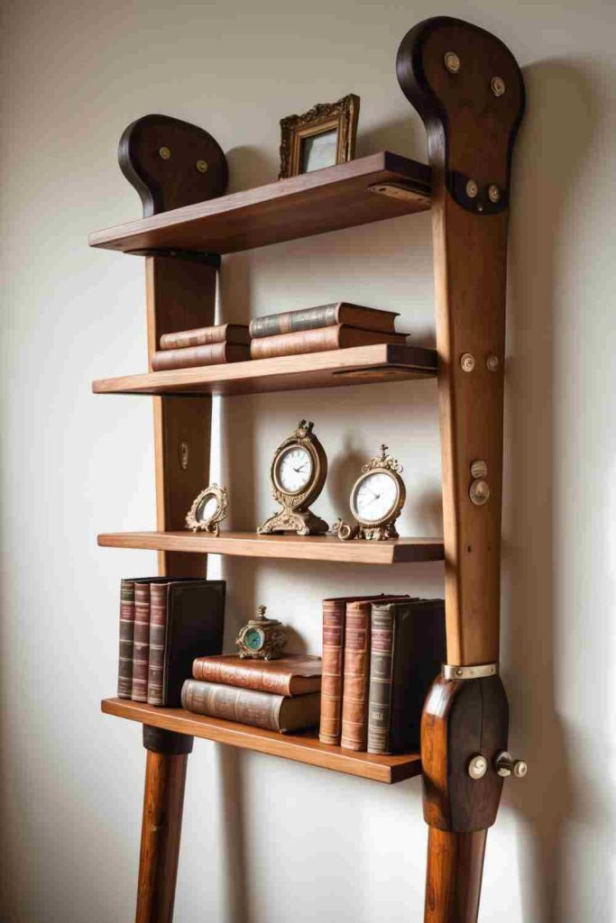 DIY Wooden Bookshelf Makeover