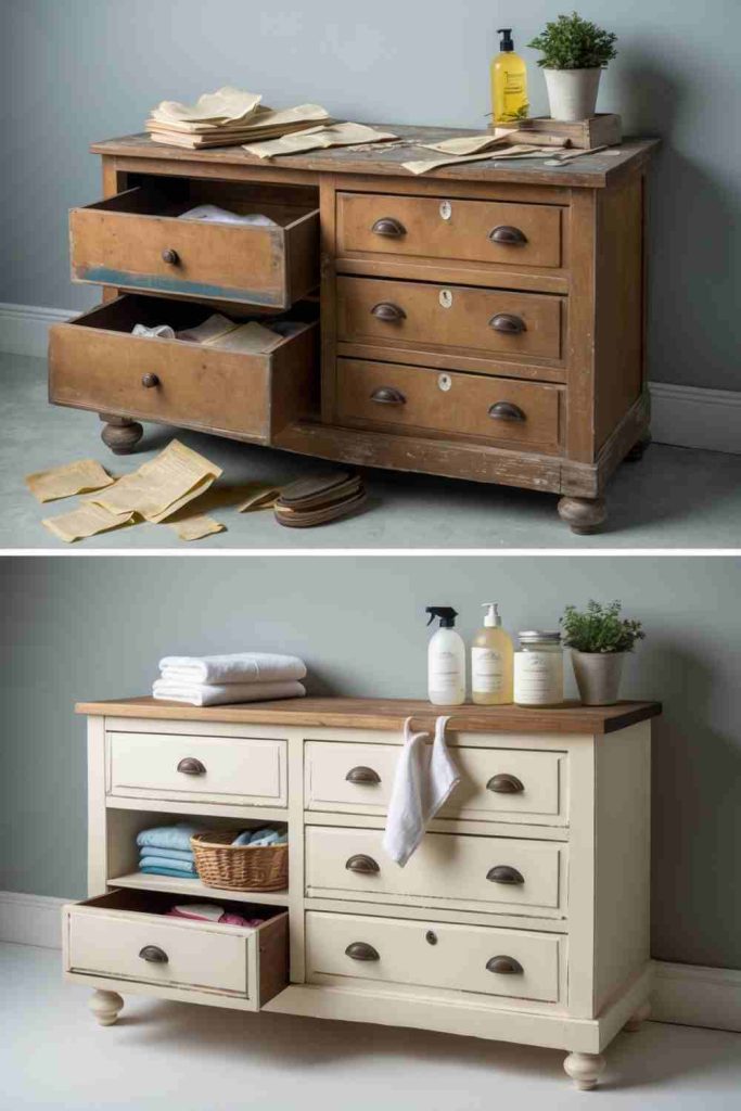 Give New Life with Paint, Baskets, and Towels