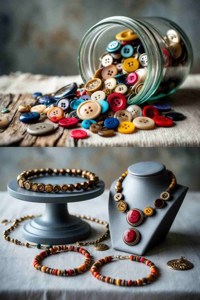 Handmade Jewelry from Buttons