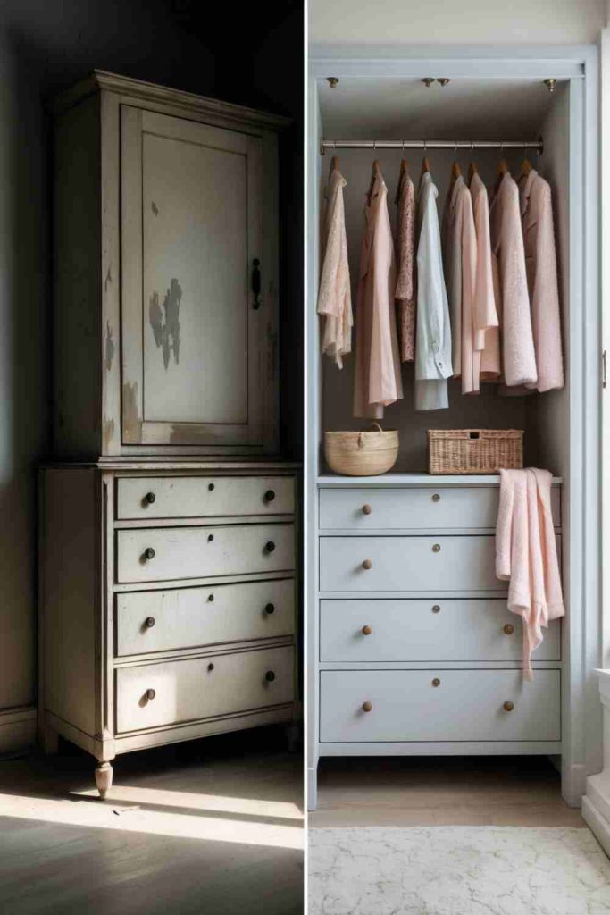 Modernize with Paint, Woven Baskets, and Chic Hangers