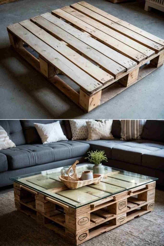 DIY Wooden Pallet Coffee Table
