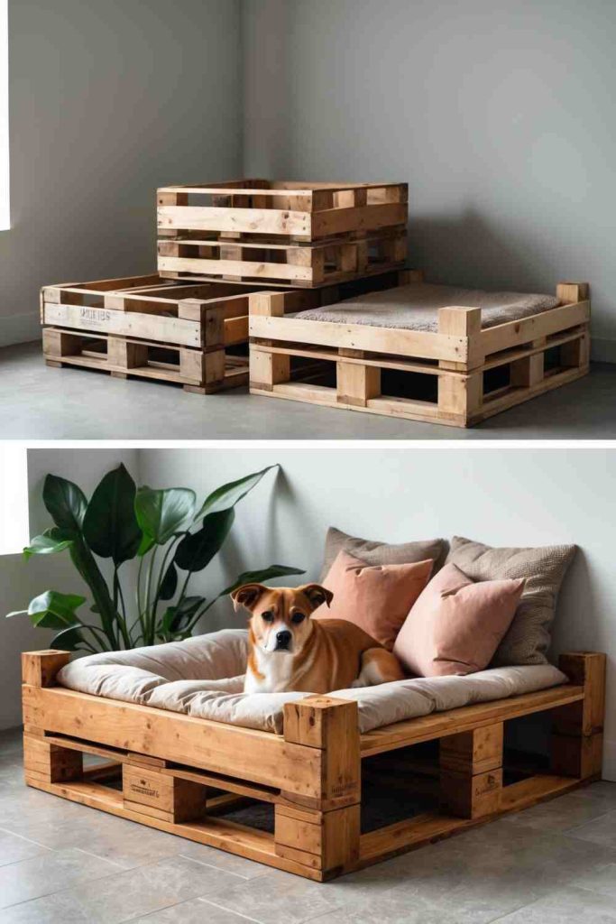 DIY Pallet Dog Bed 