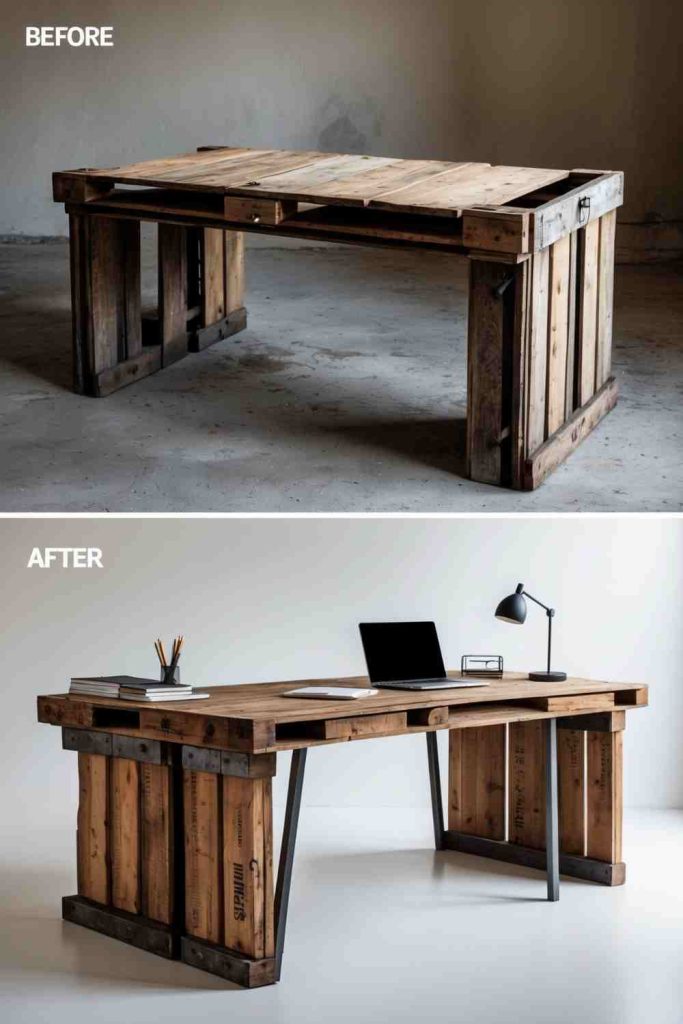 DIY Wooden Crate Coffee Table 