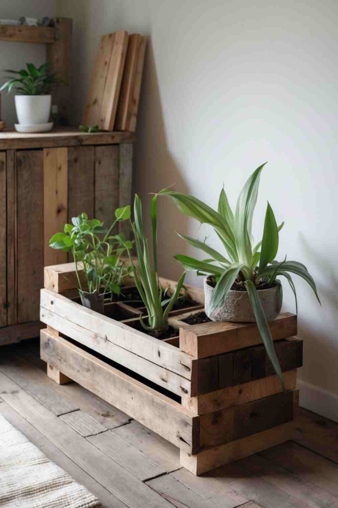 DIY Wooden Plant Holder
