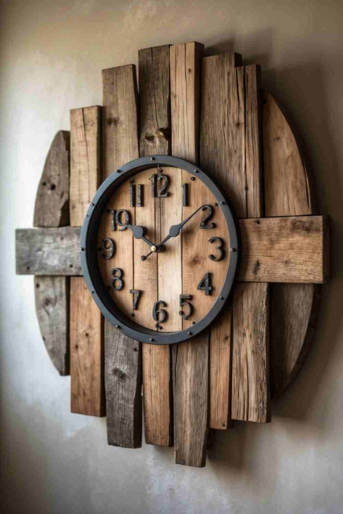 DIY Rustic Wall Clock 