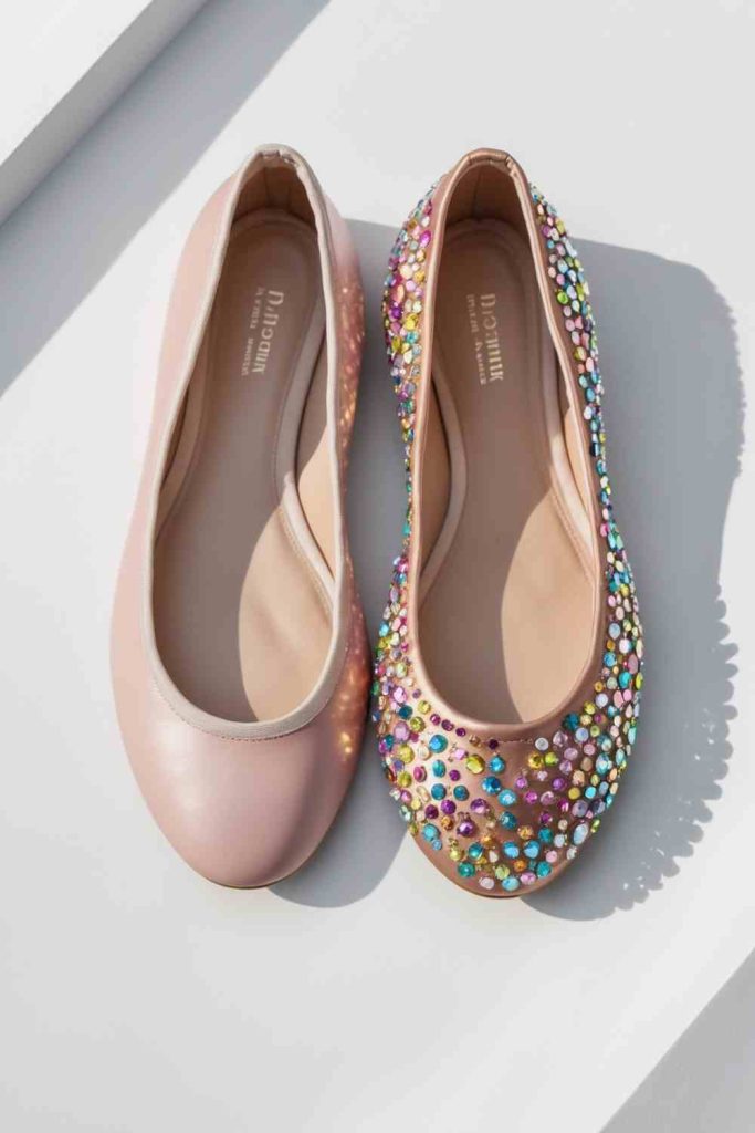 Sparkle Up Flats with Rhinestones
