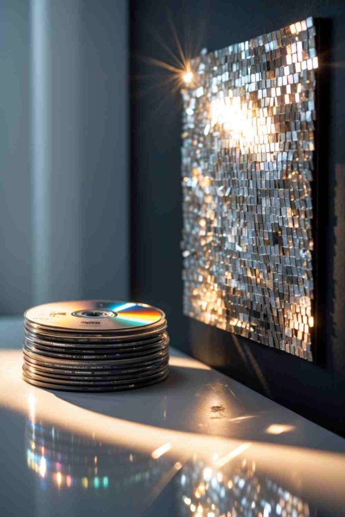 Stunning Mosaic Art from Old CDs