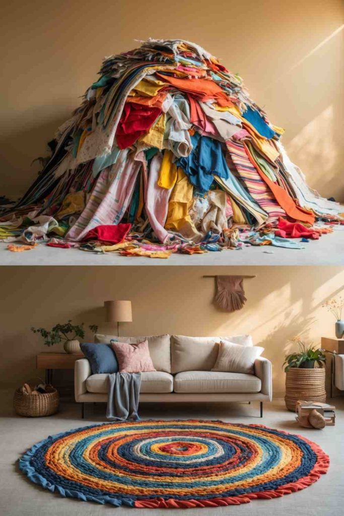 Transform Old Fabrics into a Stunning Braided Rug