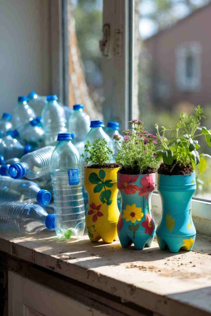 Transform Plastic Bottles into Beautiful Planters