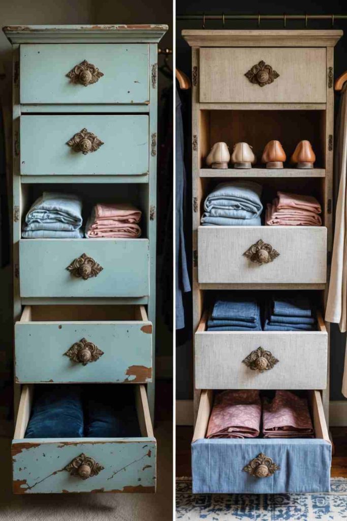 Transform Vintage Furniture with Fabric and Paint