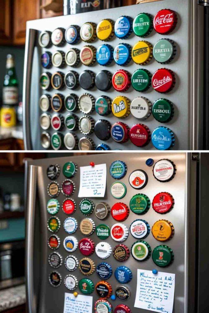 Turn Bottle Caps into Fun Magnets