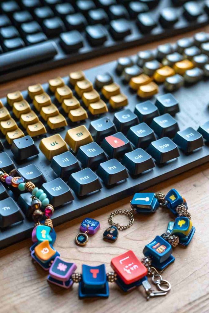 Turn Keyboard Keycaps into Unique Jewelry & Accessories
