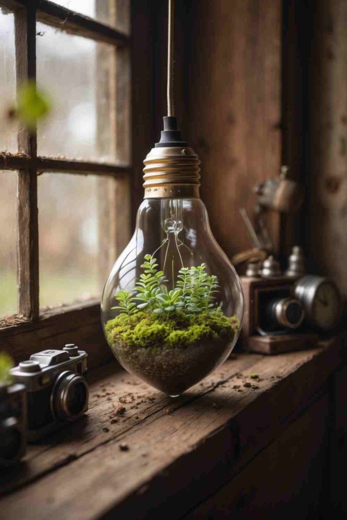 Upcycle a Light Bulb into a Gorgeous Terrarium