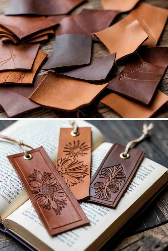 Upcycled Bookmarks Ideas Using Leather Scraps for a Rustic Touch