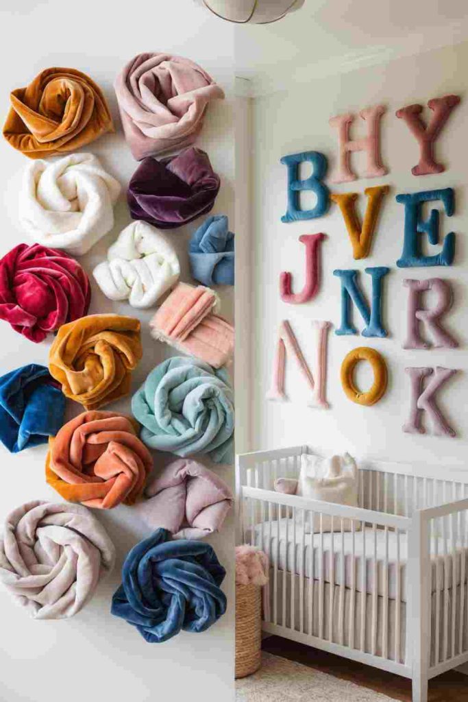 Upcycled Sewing Ideas: Craft Plush Nursery Letters from Fabric Scraps