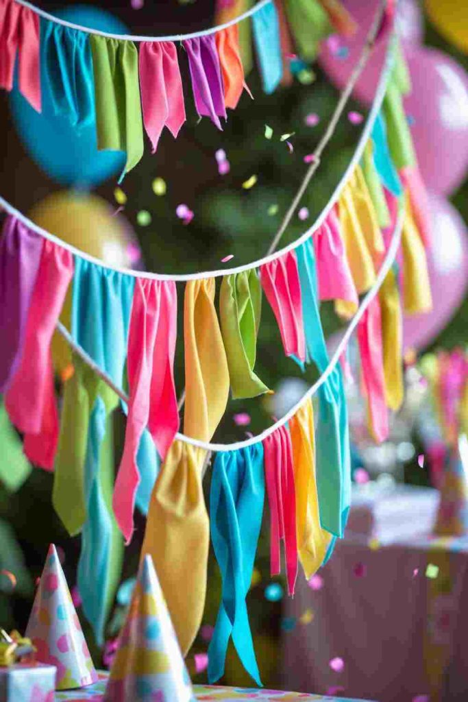Upcycled Sewing Ideas: Create Colorful Fabric Party Banners from Scraps