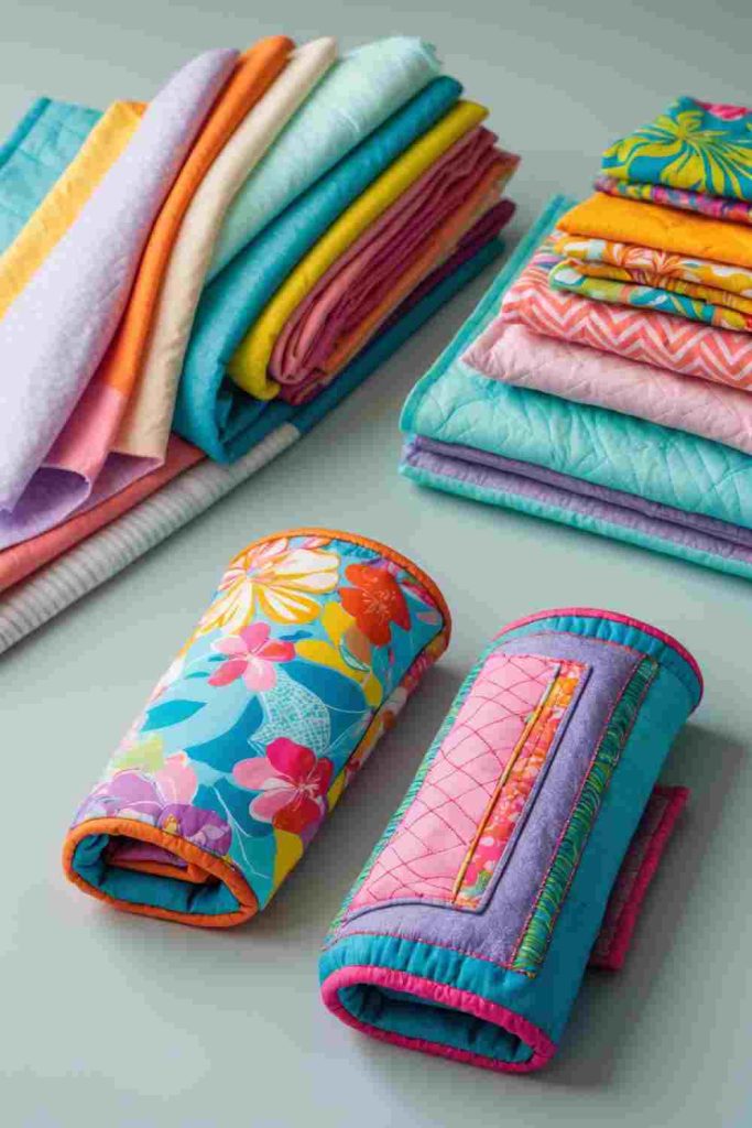 Upcycled Sewing Ideas: Create Vibrant Quilted Rolls from Fabric Scraps