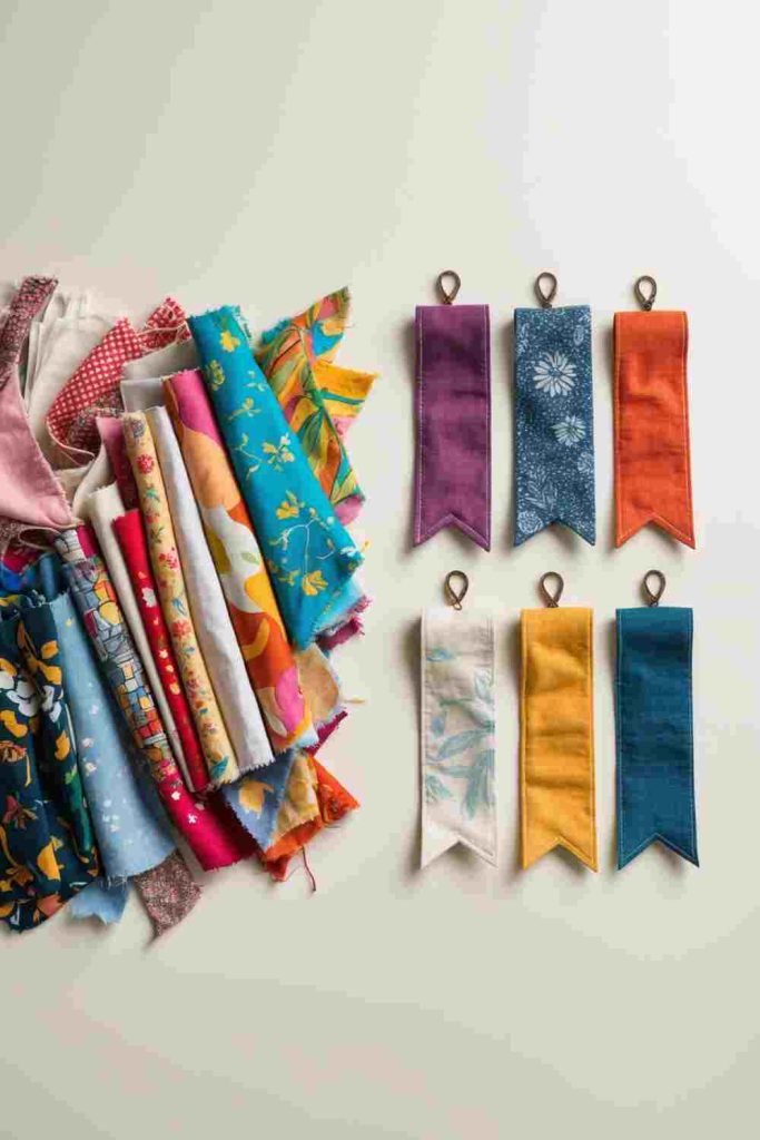 Upcycled Sewing Ideas: Make Colorful Fabric Bookmarks from Scraps