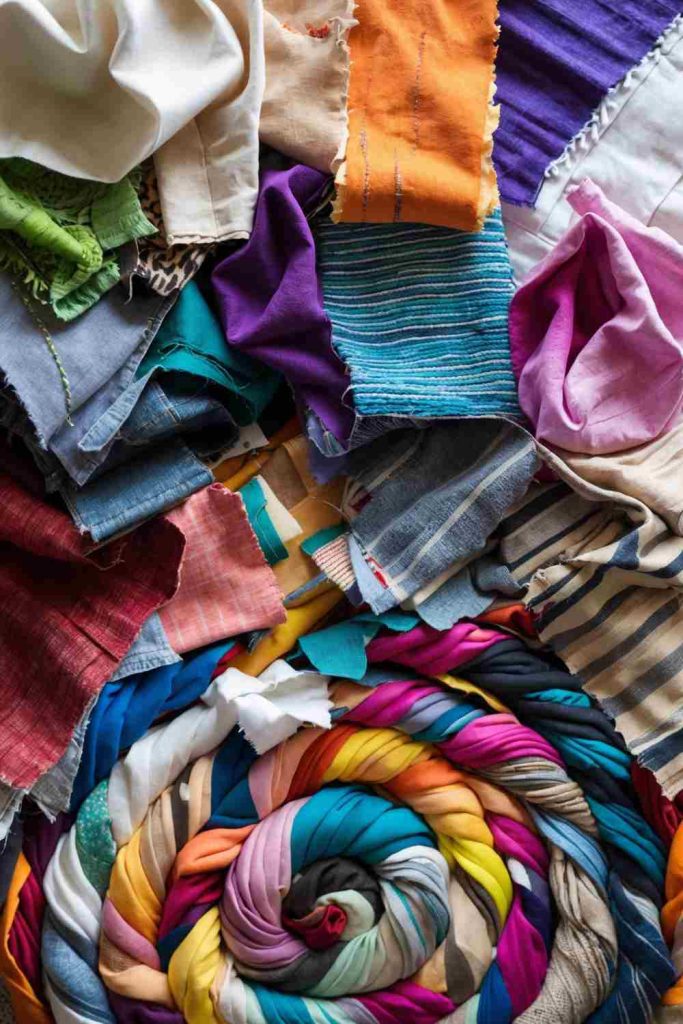 Upcycled Sewing Ideas: Transform Fabric Scraps into Spiral Wall Art
