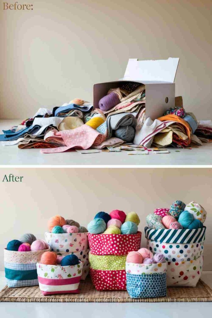 Upcycled Sewing Ideas: Turn Fabric Scraps into Stylish Fabric Baskets