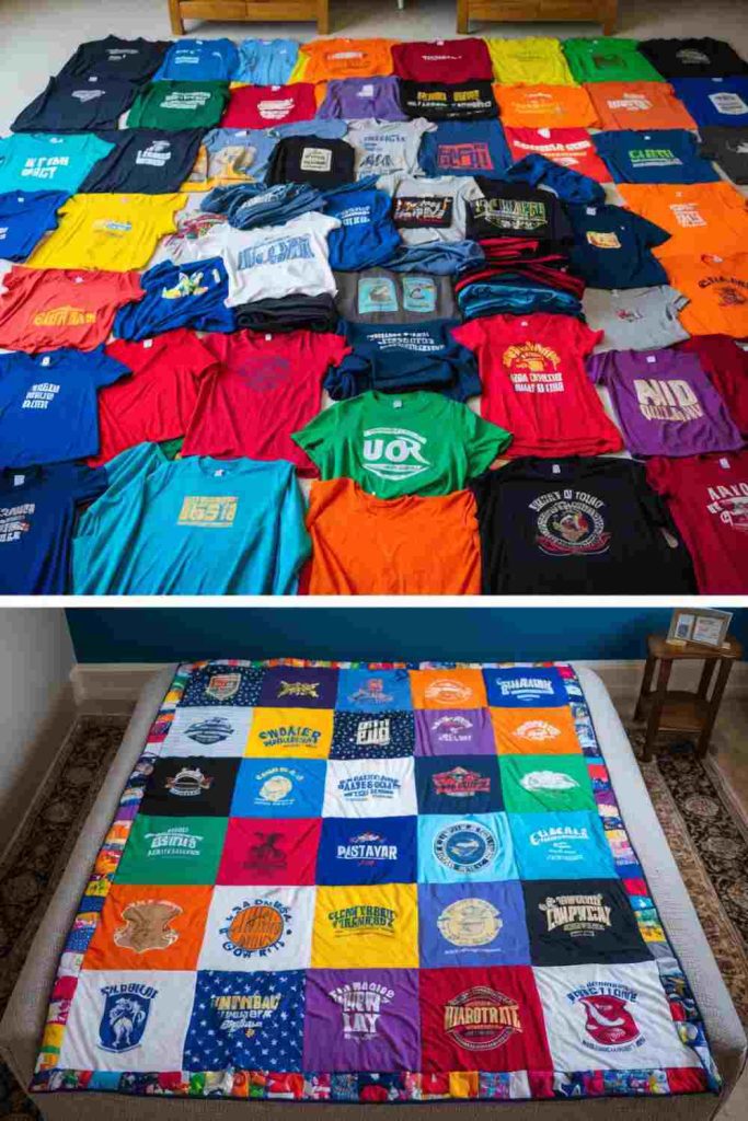 Upcycled Sewing Ideas: Turn Old T-Shirts into a Memory Quilt