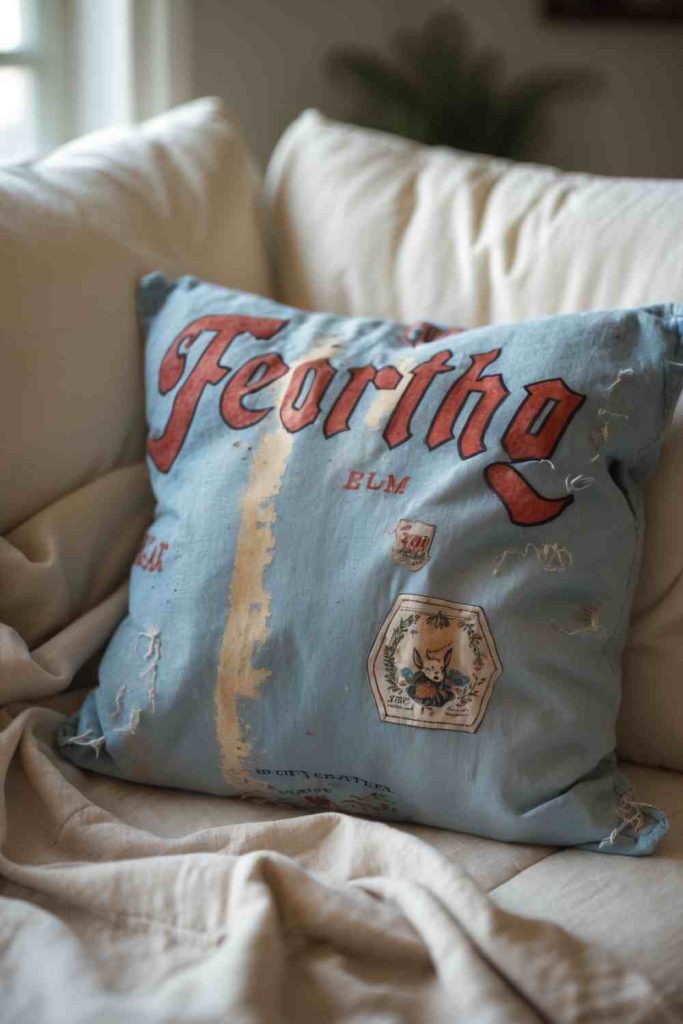 DIY T-Shirt Pillow for Cozy Home Decor