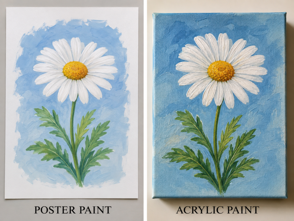A Daisy Study Reveals How Each Paint Handles Petals and Fine Details A Daisy Study Reveals How Each Paint Handles Petals and Fine Details