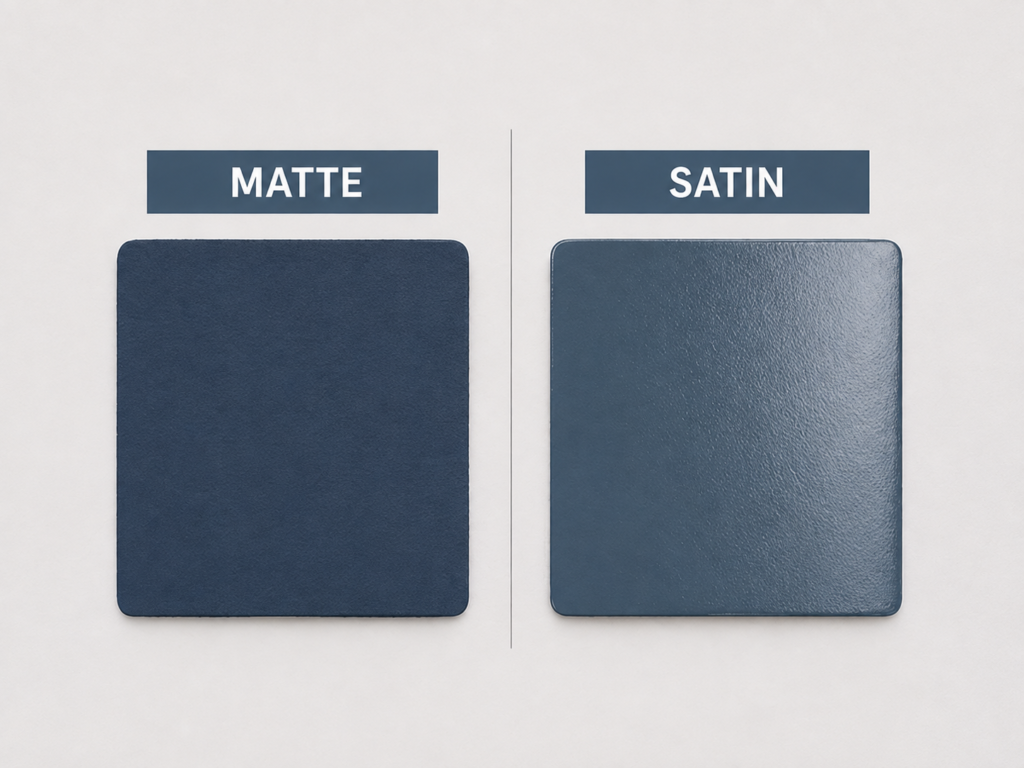 Compare the Finish on Simple Acrylic Sample Boards Compare the Finish on Simple Acrylic Sample Boards