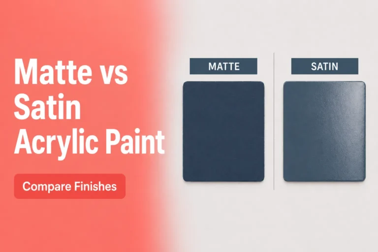 Matte vs Satin Acrylic Paint