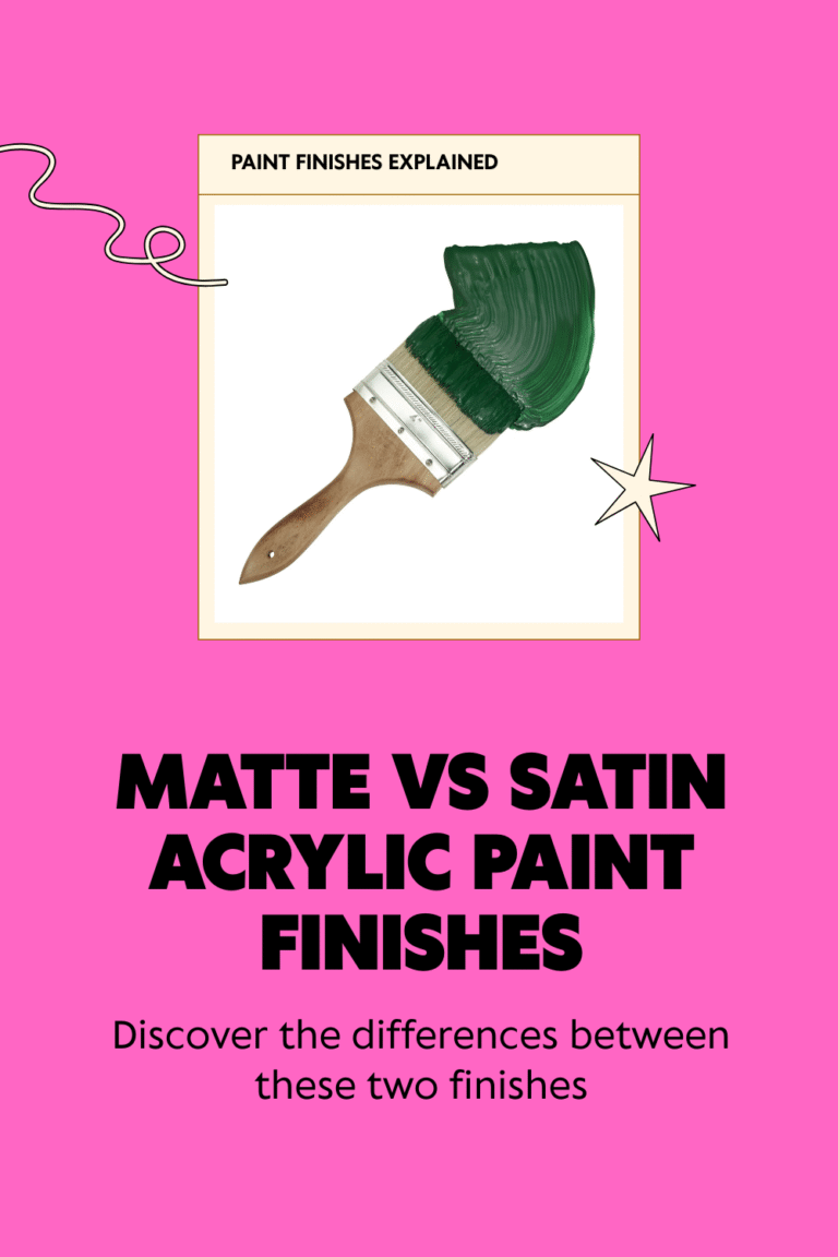 Matte vs Satin Acrylic Paint