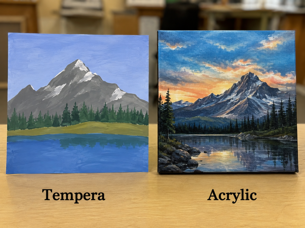See How Each Paint Handles a Mountain Landscape See How Each Paint Handles a Mountain Landscape