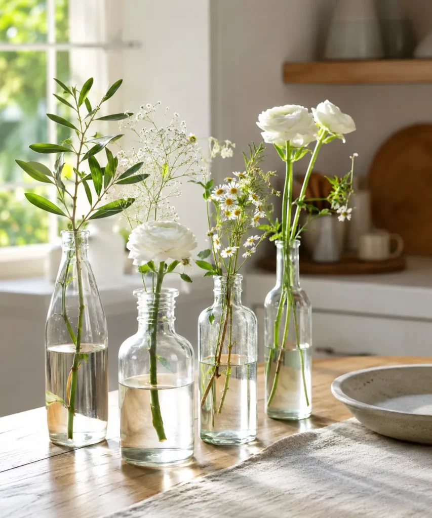 Turn Glass Bottles Into Simple Single-Stem Vases