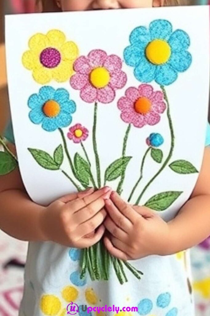 Bubble Wrap Printed Flowers