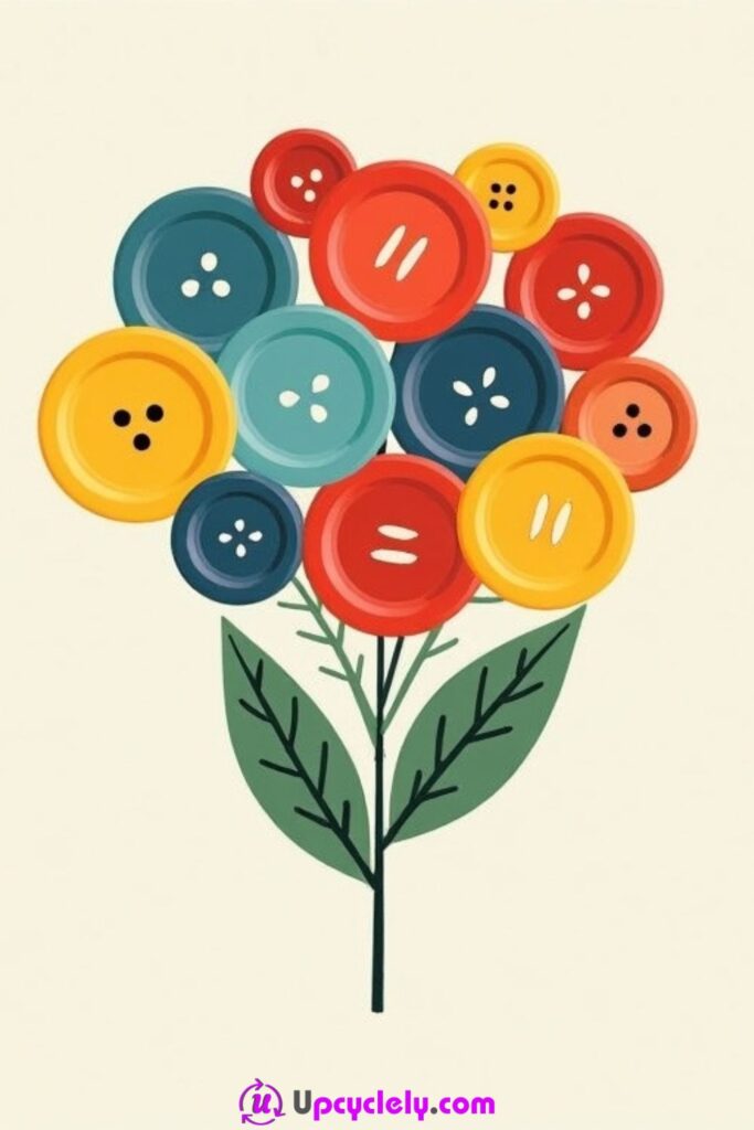 Button-Bouquet Card