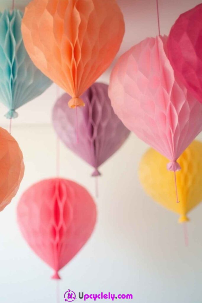 Tissue Paper Balloon Decorations