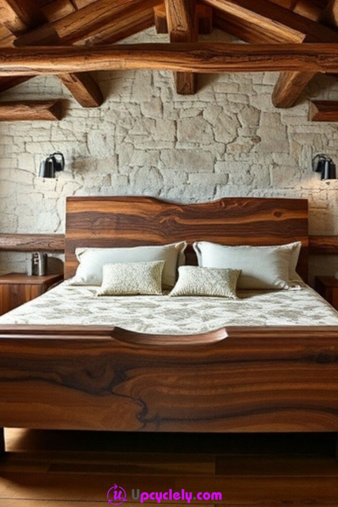 Rustic Bed Frame Design