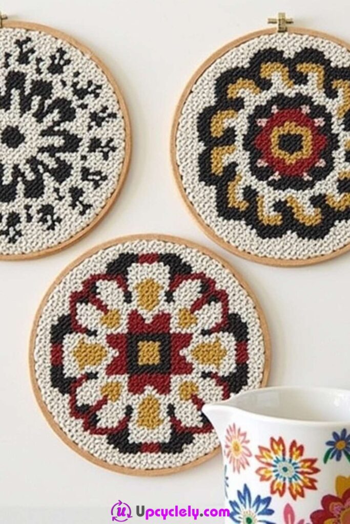 Simple Patterns on Coasters 