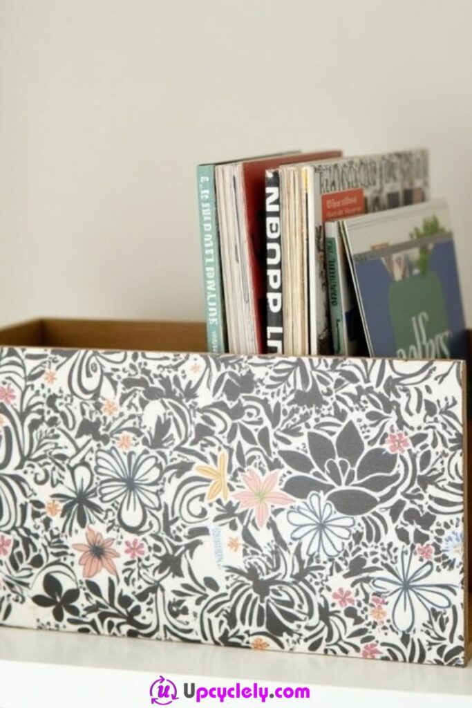 Decoupage Magazine Holders