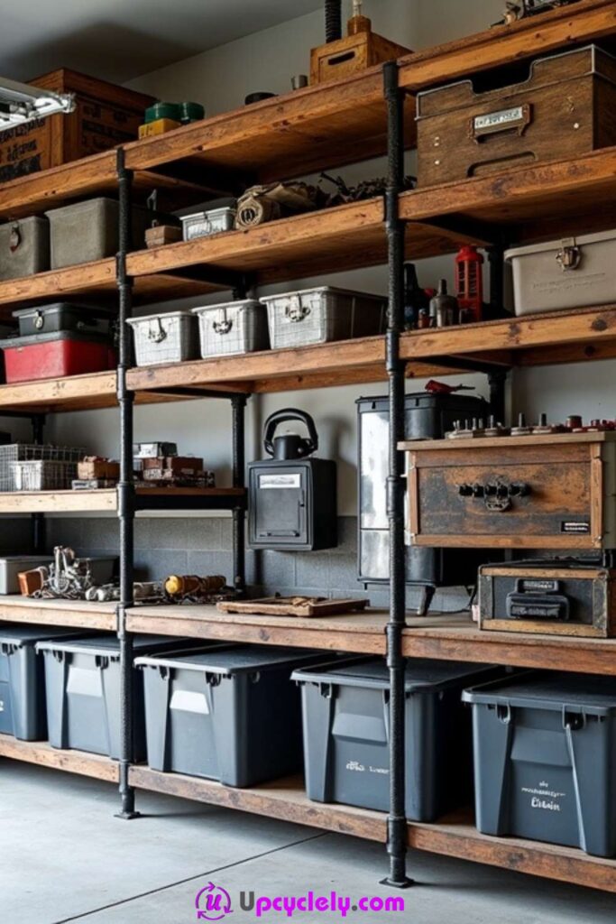 Industrial Garage Shelves