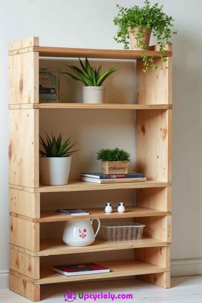 Recycled Material Storage Shelves