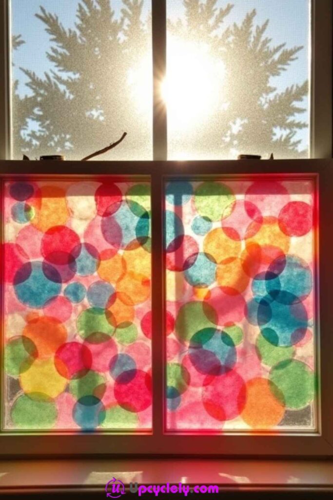 Tissue Paper Suncatchers