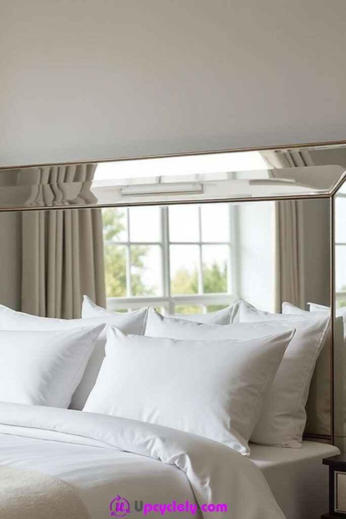 Modern Mirrored Headboard